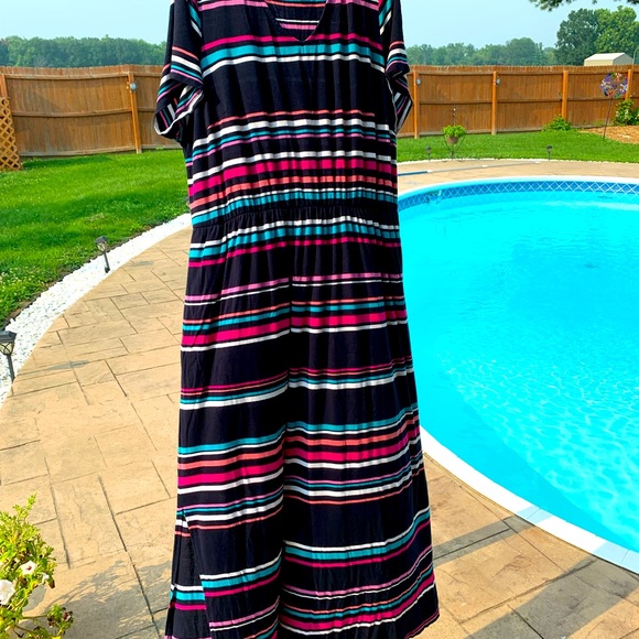 Lane Bryant Dresses & Skirts - Lane Bryant striped maxi dress